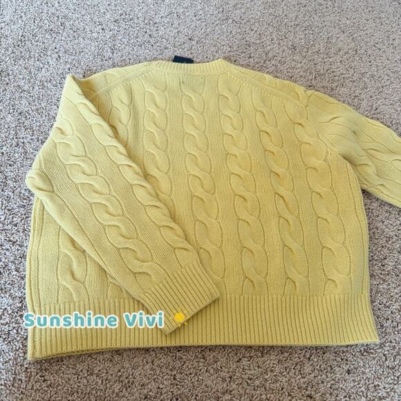 NWT Polo Ralph Lauren Pony cable-knit Cable-Knit Wool-Cashmere Sweater XL - Picture 5 of 11